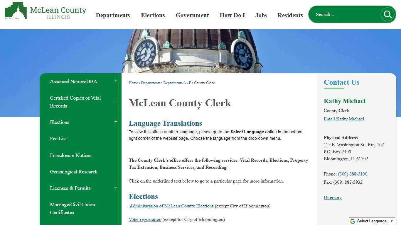 McLean County Clerk | McLean County, IL - Official Website
